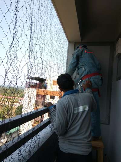 Bird netting in flats