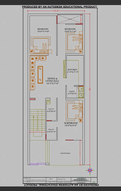 2d plan 1000 par sq fit ni