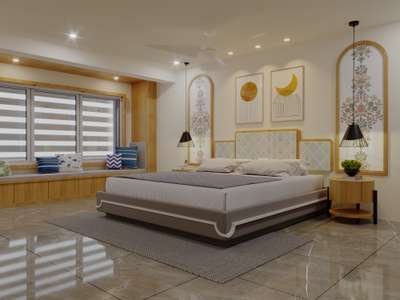 Modern and minimalist bedroom 
Designed by M&L Design Studio.
 ..
.
.
.
.
 #MasterBedroom  #KingsizeBedroom  #BedroomDesigns  #bedroominterio  #fullhomeinteriors  #FalseCeiling  #moderndesign  #homeinteriordesign  #Modularfurniture  #CelingLights  #WardrobeDesigns  #SlidingDoorWardrobe  #windowseating