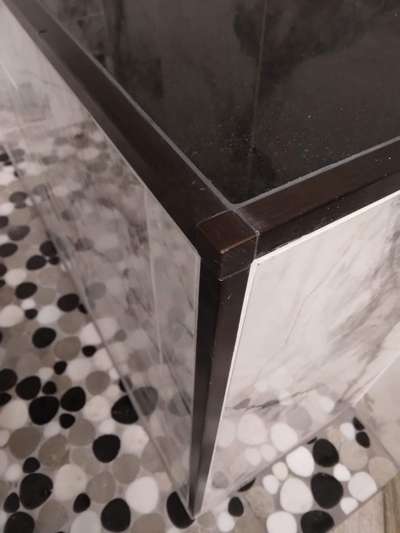 Genesis tile Trim..  #tile corner beading #BathroomTIles #tiles #corner #metal