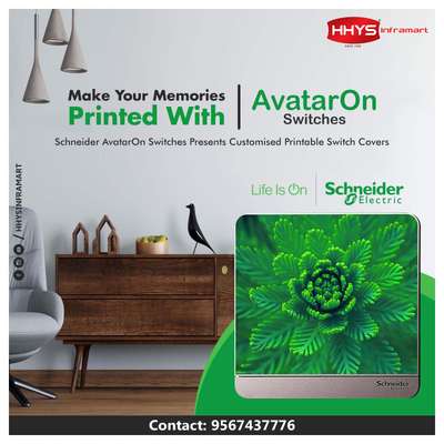 ✅ Make Your Memories Printed with AvatarOn Switches

Schneider AvatarOn Switches Presents Customised Printable Switch Covers. AvatarOn is a range of slim and elegant switches designed by Schneider Electric India. These switches comes with the most perfect designs & can be matched for any lifestyles. AvatarOn Switches are frameless & also fits for any interiors of your home.

Visit our HHYS Inframart showroom in Kayamkulam for more details.

𝖧𝖧𝖸𝖲 𝖨𝗇𝖿𝗋𝖺𝗆𝖺𝗋𝗍
𝖬𝗎𝗄𝗄𝖺𝗏𝖺𝗅𝖺 𝖩𝗇 , 𝖪𝖺𝗒𝖺𝗆𝗄𝗎𝗅𝖺𝗆
𝖠𝗅𝖾𝗉𝗉𝖾𝗒 - 690502

Call us for more Details :
+91 95674 37776.

✉️ info@hhys.in

🌐 https://hhys.in/

✔️ Whatsapp Now : https://wa.me/+919567437776

#hhys #hhysinframart #buildingmaterials #switches #schneider