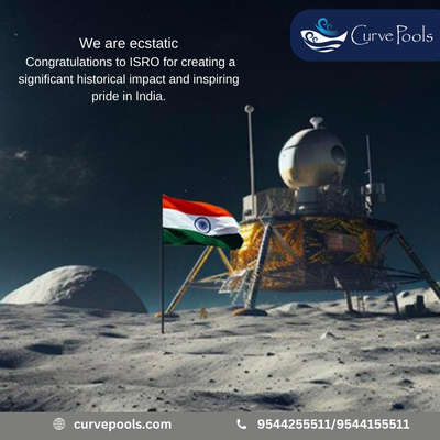 Proud to be an Indian 

 #chandrayan3 #isro  #curvepoolsindiapvtltd  #curvepoolsindiapvtltd  #swimmingpoolconstructioncompany #poolconstruction #poolrenovation#
#resort #villa #homestay