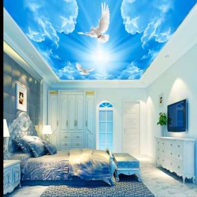 Customized wallpaper for ceiling