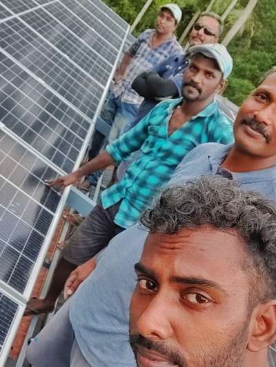 solar work in valiyaparampu  #