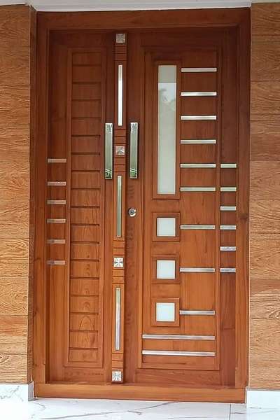 #TeakWoodDoors #melaminepolish  #TraditionalHouse