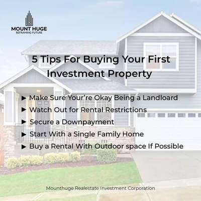 Are you considering your first investment property? Here are 5 key tips: 1️⃣ Ensure you're comfortable being a landlord. 2️⃣ Watch out for rental restrictions in the area. 3️⃣ Secure a substantial down payment for better financing options. 4️⃣ Consider starting with a single-family home for ease. 5️⃣ If feasible, opt for a rental property with outdoor space.

Investing in property? These tips could be game-changers! #InvestmentProperty #RealEstateTips #PropertyInvesting 🌟
