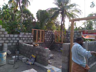 mullasseri site Bricks work