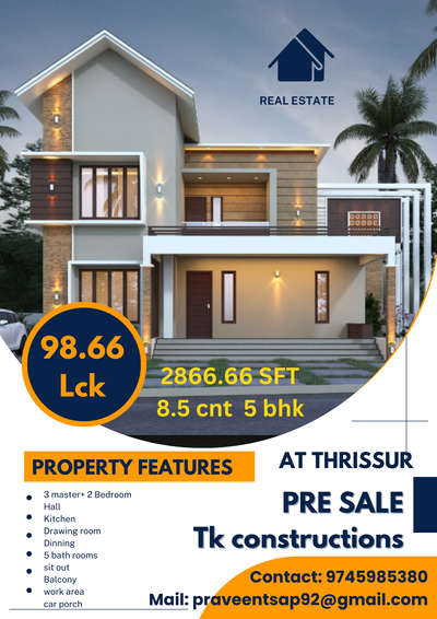 2800 sft 5BHK... #HouseDesigns #sale #Thrissur