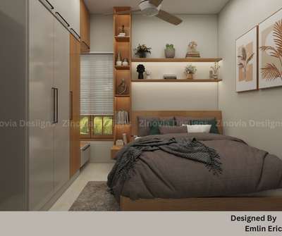 Bedroom Interior 💞💞💕#kearala #KeralaStyleHouse #InteriorDesigner #FloorPlans #BedroomDecor #smallbedroom #cozyinteriors #HomeDecor #interiorpainting