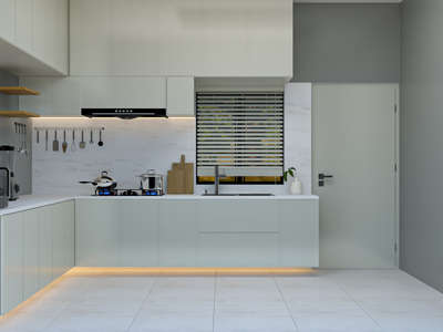 ഒരു കൊച്ചു White kitchen