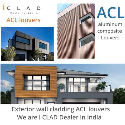 Hello Dear Sir/Mam,
We are informing you that we have launched our new product in India. An elegant product for building exterior -
*i CLAD*  ACL louvers and Exterior wall Fin  for commercial and residential projects.

I Clad is a Spanish Company.

We are the only distributor in India. We are providing best quality product and service.

*What is ACL*
ACL is Aluminium Composite Louvers 

*Description*
*15 year warranty for exterior use*
*50+ shades available*
*Multi purpose sizes*
*Multy dimension available in Louvers*

*What is Exterior wall Fin*
As the name 
“Wall Finishes” itself suggests that it is finish given to the wall to enhance the interior or exterior look of the structure. Wall finishes used for the interiors and exterior
*Multy Dimension available in FIN*

For more information please visit our website www.icladspain.com
or Contact us 9810980784 

We are iCLAD distributor in India'