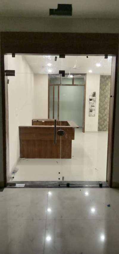 office front fixed glass panel n door  @ Kolengery