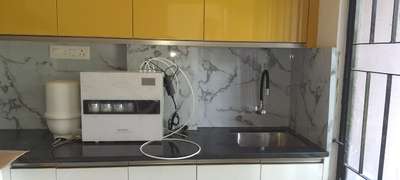 Polygranite sheet kitchen wall unit.. work