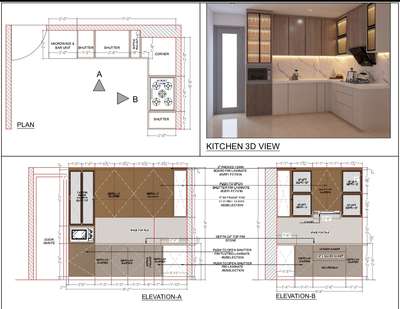 kitchen 3d view and kitchen 2d working 🤞