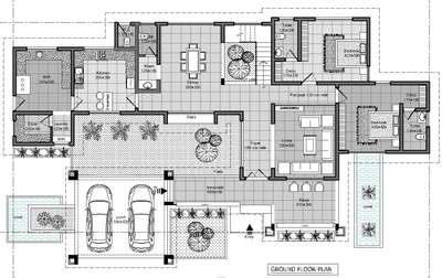 model plan #2d_design #ground floor -2587 square feet  #first floor - 1680 square feet #total area - 4267 square feet.