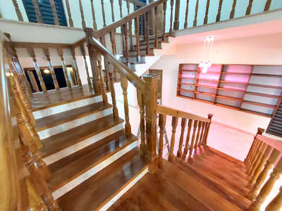 #WoodenStaircase  #Teak  #teakhandrails #teakwoodfurniture #StaircaseDesigns