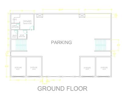 Residential building 4000sq.ft with ground floor parking & shops #foryou #80X50ft  #multipurpose  #properventilations #1bhkrooms #openwidebalcony  #welldesign    #shops