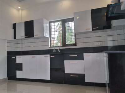 jodwin interior, black & white theme kitchen cabinetss