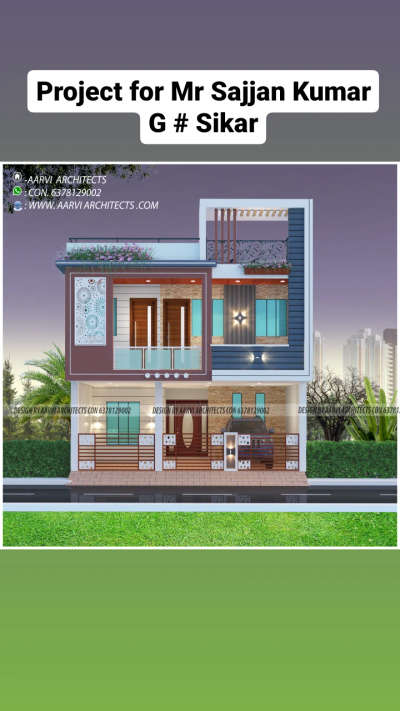 Project for Mr Sajjan Kumar G # Sikar
Design by - Aarvi Architects (6378129002)