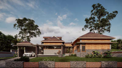 #tropicaldesign #tropicalmodernism #Palakkad #TraditionalHouse #sloperoof #KeralaStyleHouse