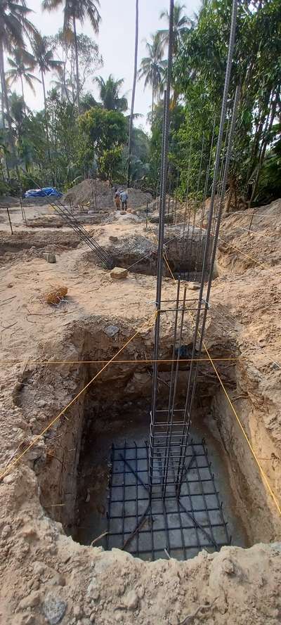 #column footing #6800 sqft residential building construction #guruvayoor