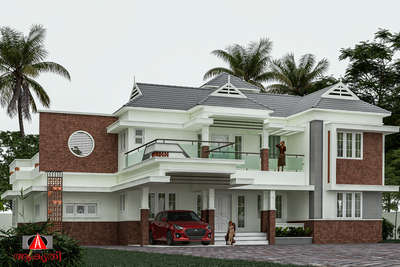 3D ELEVATION FOR AKRUTHY PATHANAMTHITTA #kerala home #kerealahomes