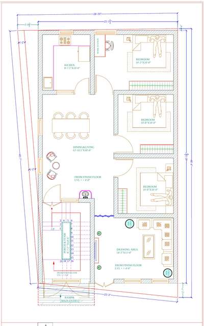 design by - Lalit #houseplan&elevation
#3BHKPlans 
 #3BHKHouse 
 #2BHKHouse 
 #2dDesign 
#3D_ELEVATION  #4BHKHouse #shop 
#Designs