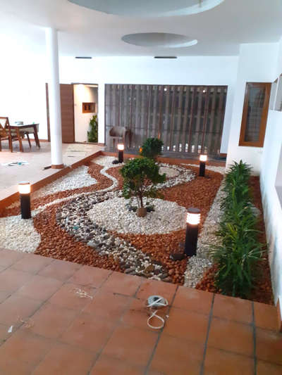 #indoorcourtyad  #indoorplants   #indoorgarden  #pebbleswork  #pebbelsgarden
 #GardeningIdeas  #gardeningandlandscaping