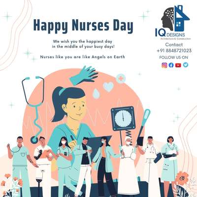 Thank You for dedicating Your Life to Helping Others..
HAPPY NURSES DAY
Contact Us +91 8848721023
#trivandrum #construction #home #designs #inetriordesigning #iqdesignshome #iqdesignsconstruction