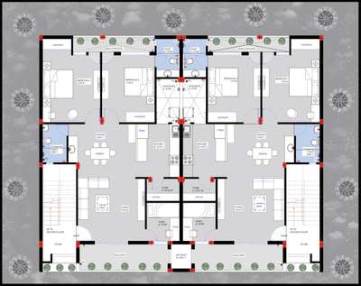 complete 2d plan with furniture layout 
 #2DPlans  #furniturelayout