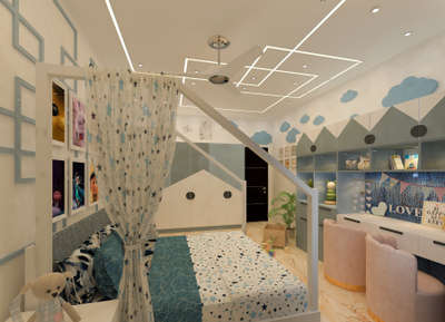 #KidsRoom 
#color #Architectural&Interior #InteriorDesigner #HomeDecor #beautifulhomes #kidsroomdesign #creatveworld