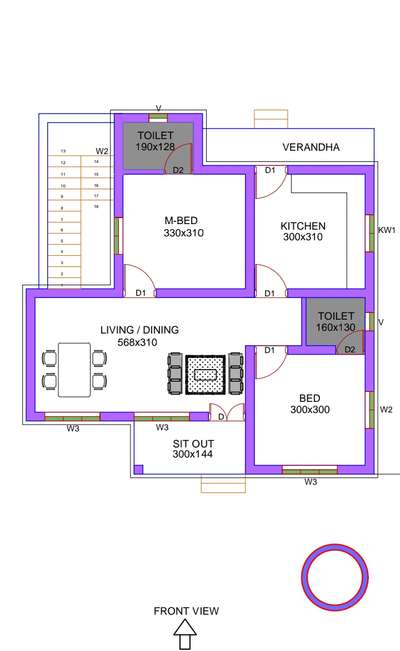 Plan 800 Sqft....