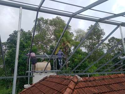 roofing work progress @ kumbanad