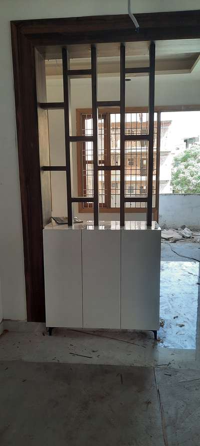 today morning site visit. 
#workinprogress #sitevisit #HouseDesigns #lavishdesign #morderngousedesign #thespacestylists #nityainteriors #lovefordesign #mandirdesign #mandir #mandirshutter #storagecabinat #partitiondesign #tvunits #KitchenIdeas #KitchenCabinet #ushapekitchen