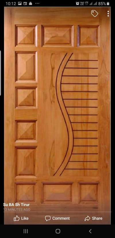 wooden friend door fish cut