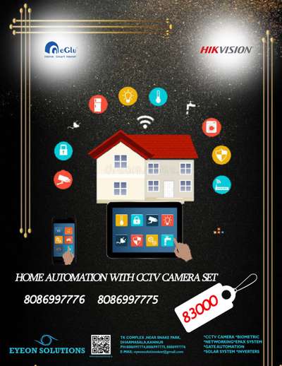 HOME AUTOMATION AND CCTV SET ONLY @83000 ONLY