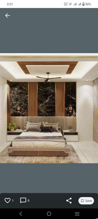 #MasterBedroom Wall design  #lowers  #tile calding