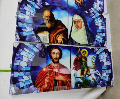 Customized Glass Printing  #church   #jesus  #glassprinting