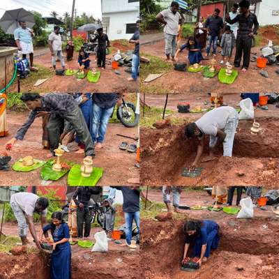 STONE LAYING @ ARANATTUKARA SITE ❤️thrissur #thrissurbuilders  #HouseConstruction  #foundation  #geohabbuilders  #geohabbuilders