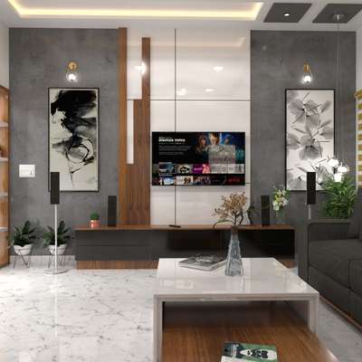 TV unit , Modular LED Unit #bringamazinginside   #nijugeorge