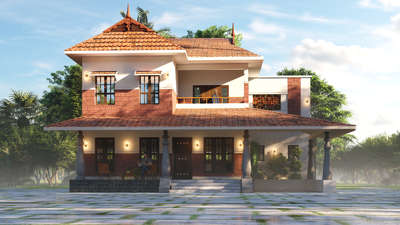 kerala traditional home 2550 sqft #3dsmax#rendering#vray#sketchup#lumion#kerala#