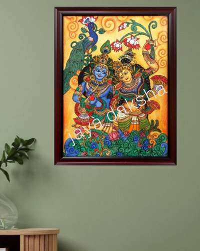 Radhamadhavam
mural painting
#radhakrishna #muralpainting #keralamuralpainting #muralart #traditiinal #lordkrishna #HomeDecor #WallPainting #InteriorDesigner #art  #LivingRoomDecors