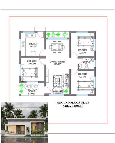 oru budjet home plan #budget #homeplan #FloorPlans #koloapp #KeralaStyleHouse #modernhouses  #3BHKPlans
