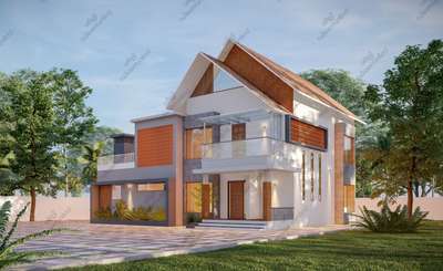 client:Haridas   place:malayattoor #exterior_Work  #colonial #modernhome #3d