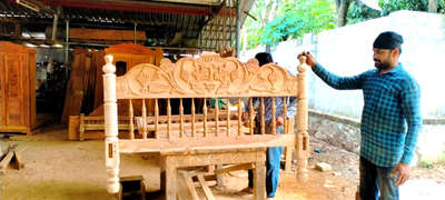 കട്ടിൽ സൈഡ് with carving work(sq ft-400) # # #