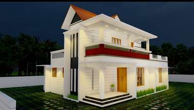 #3bhk #moderndesign 
client - sheelakumari
1850sqft 
location- perumpuzha