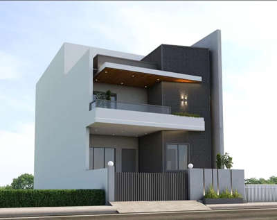 RESIDENCE AT JAIPUR 
AREA (29'-6"X72'-2")
NORTH WEST FACING
 #exteriordesigns #modernelevation #architecturedesigns