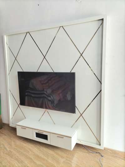 Simple TV unit  #tvunitinterior  #tvbackpaneling