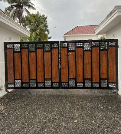 Modern Gate #ContemporaryHouse #modulargate #gates #newmodal #keralastyle #keralaarchitectures