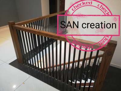 #StaircaseHandRail  #mssteelfabrications  #WoodenStaircase